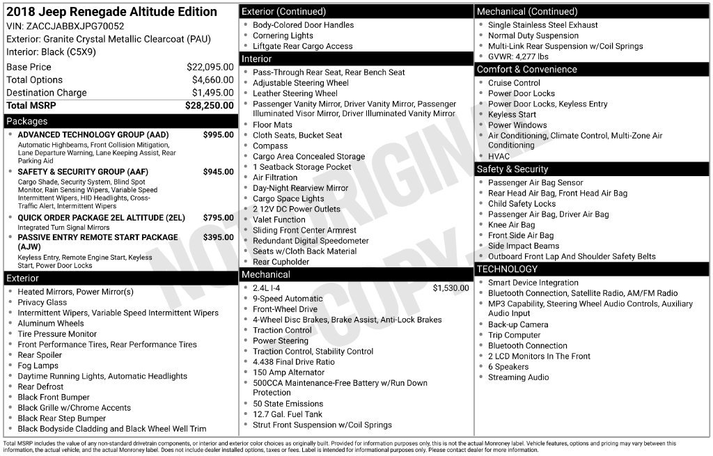 Used 2018 Gray Jeep Altitude image 38