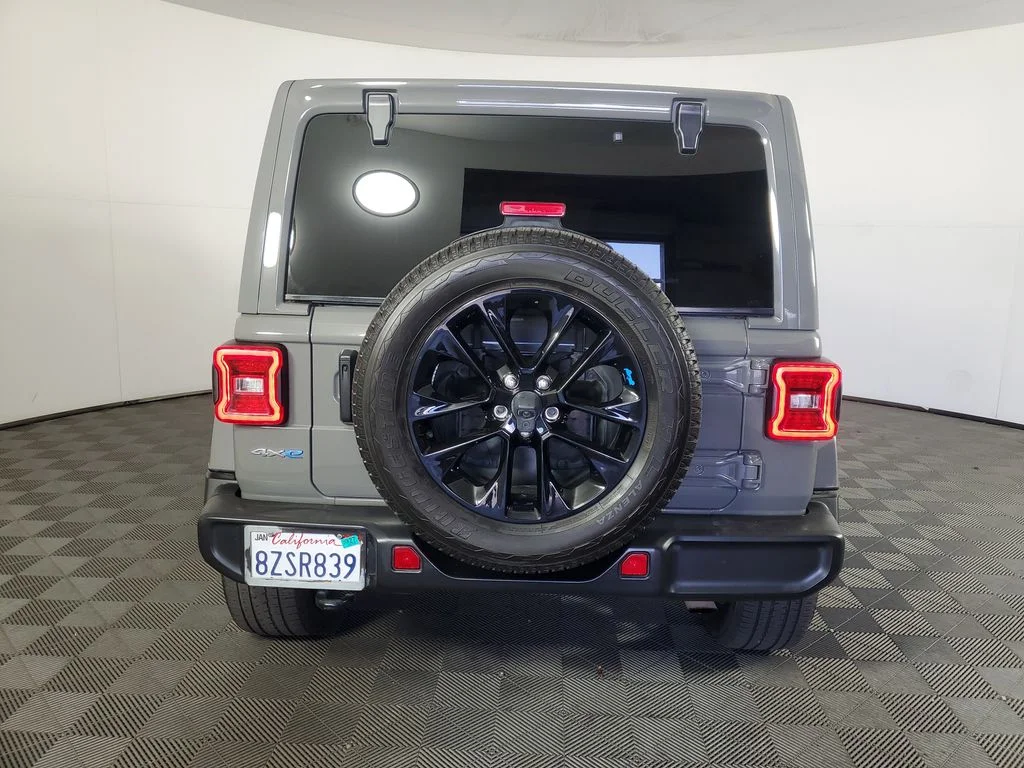 Used 2021 Gray Jeep Unlimited Sahara 4xe image 5