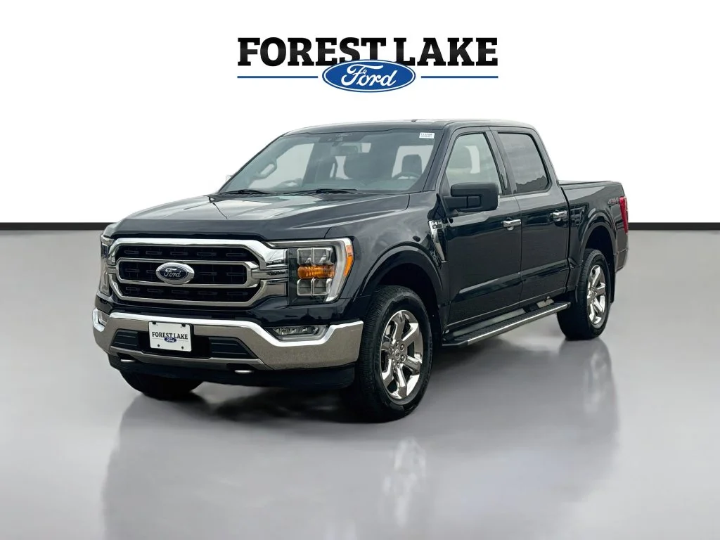 Certified Used 2021 Antimatter Blue Metallic Ford XLT image 3