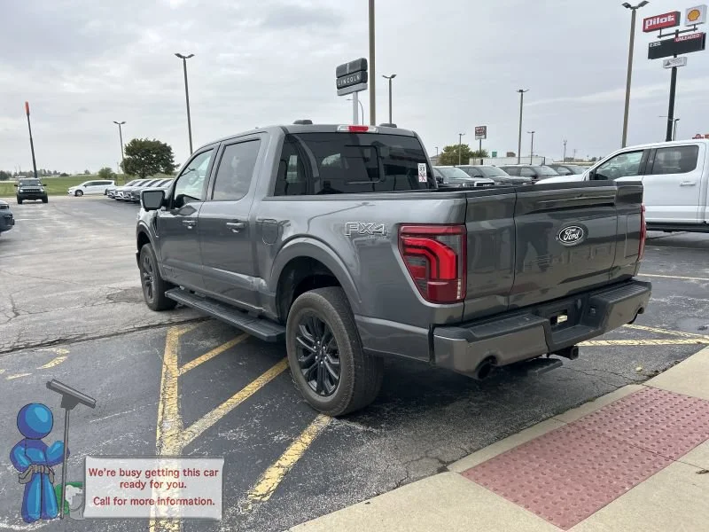 Used 2025 Carbonized Gray Metallic Ford LARIAT image 3