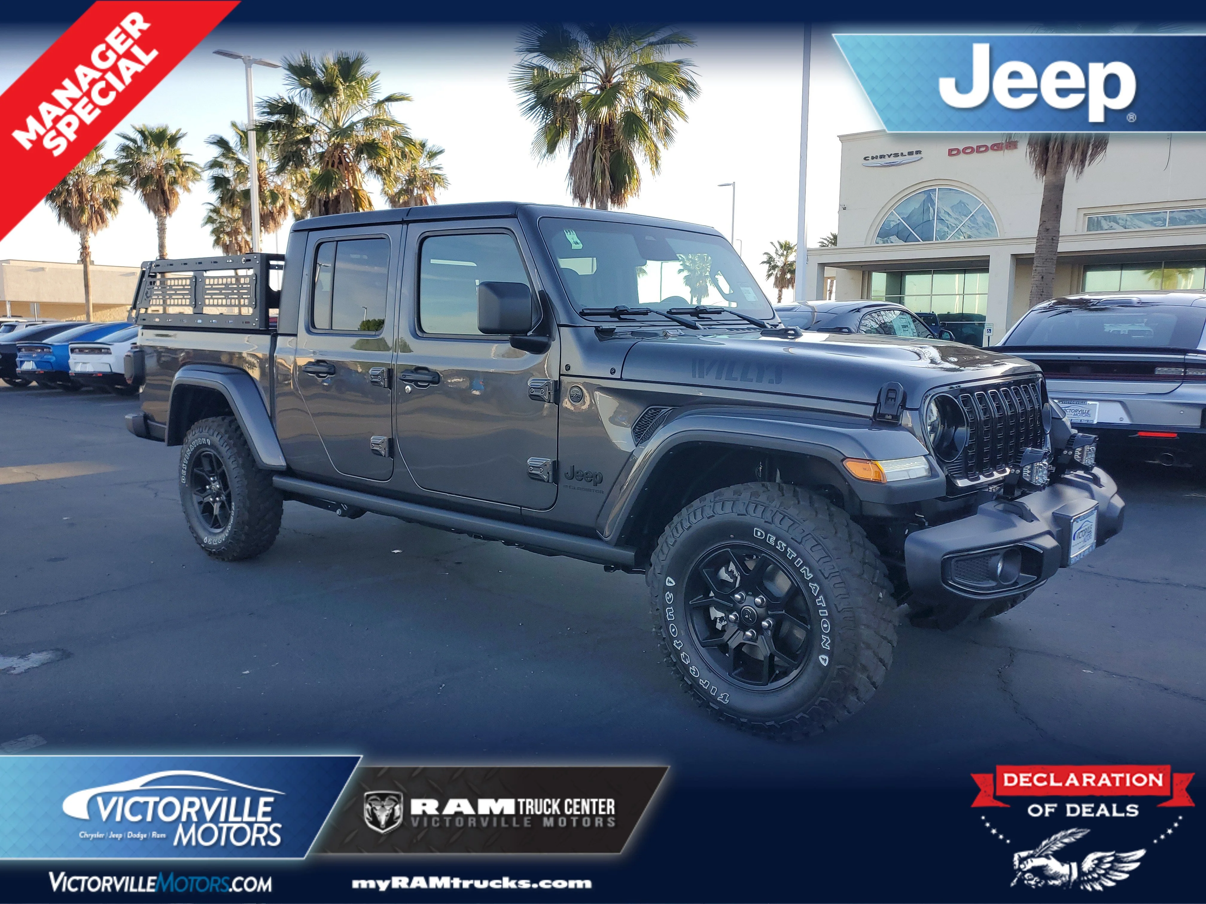 New 2026 Jeep Gladiator Willys Crew Cab in Victorville #26J7002 New 2026 Jeep Gladiator Willys Crew Cab in Victorville #26J7002