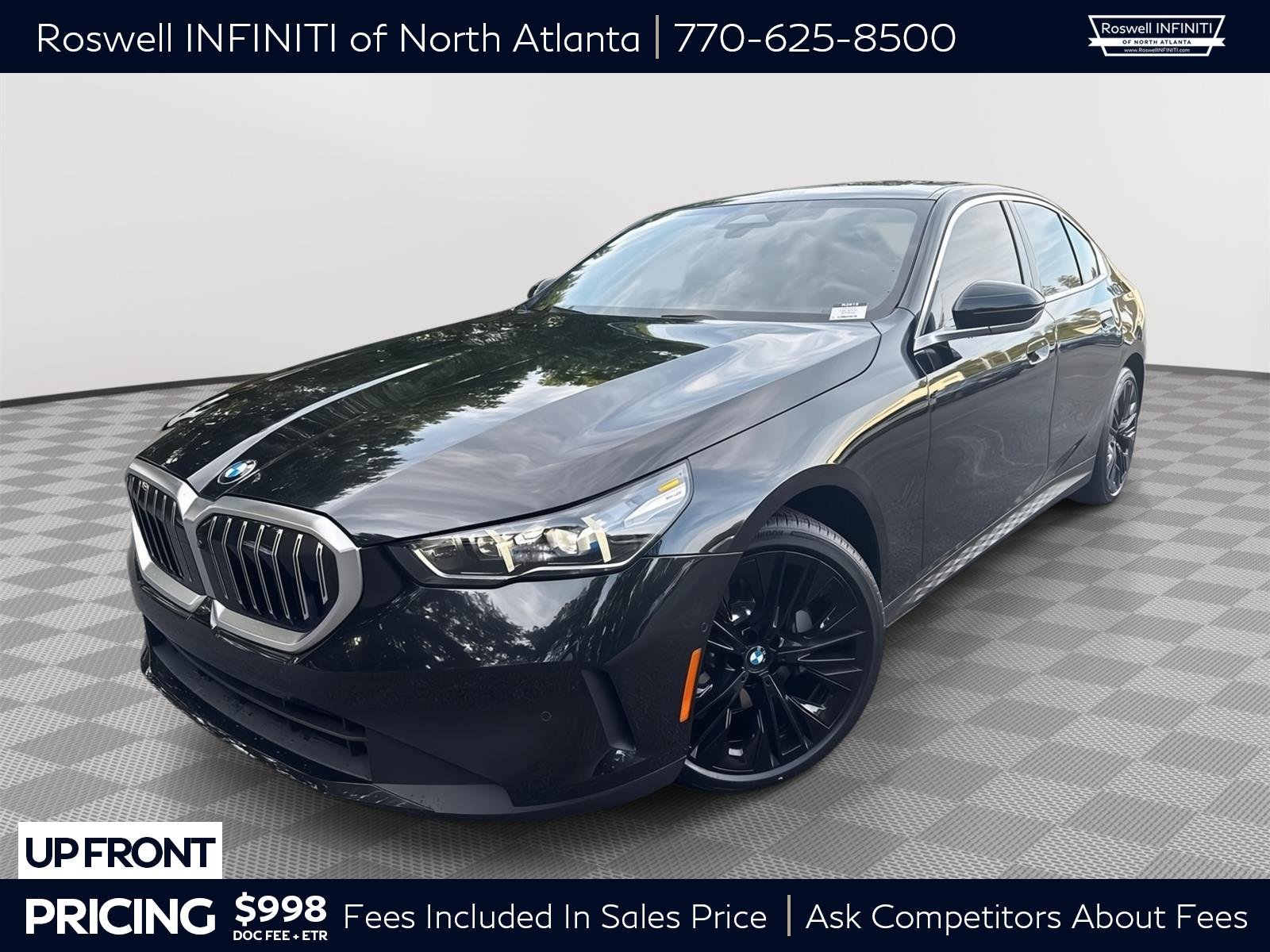 Used 2024 Black Sapphire Metallic BMW 530i image 1