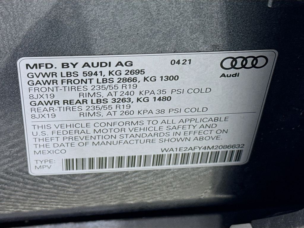 Used 2021 Gray Audi 55 Premium image 26