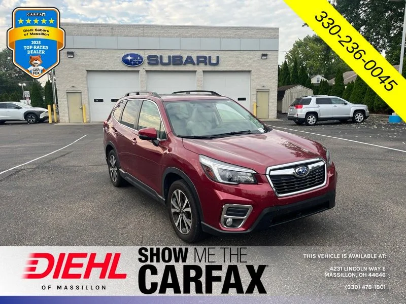 Used 2021 Red Subaru Limited image 1