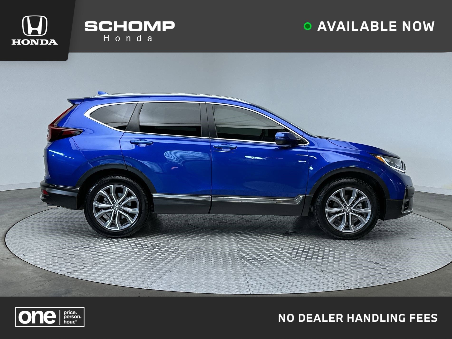 Used 2022 Aegean Blue Metallic Honda Touring image 1