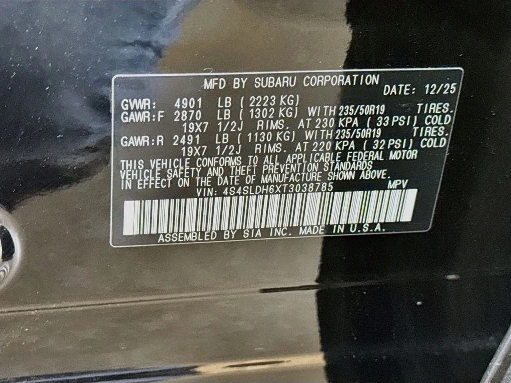 Certified Used 2026 Black Subaru Sport image 43