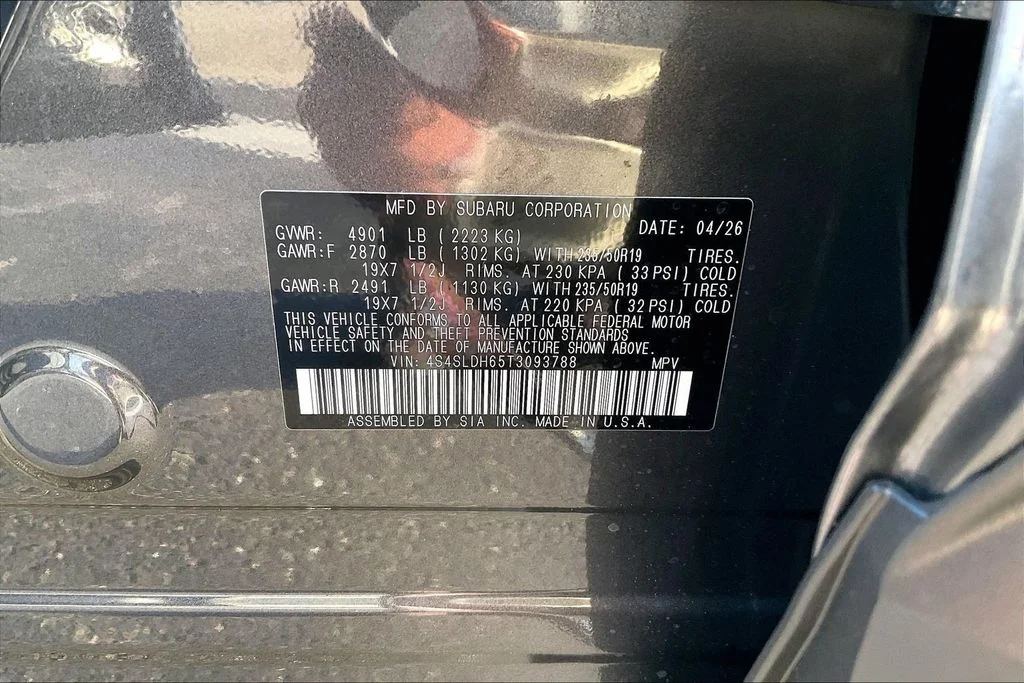 New 2026 MAGNETITE GRAY METALLIC Subaru Sport Onyx Edition image 16