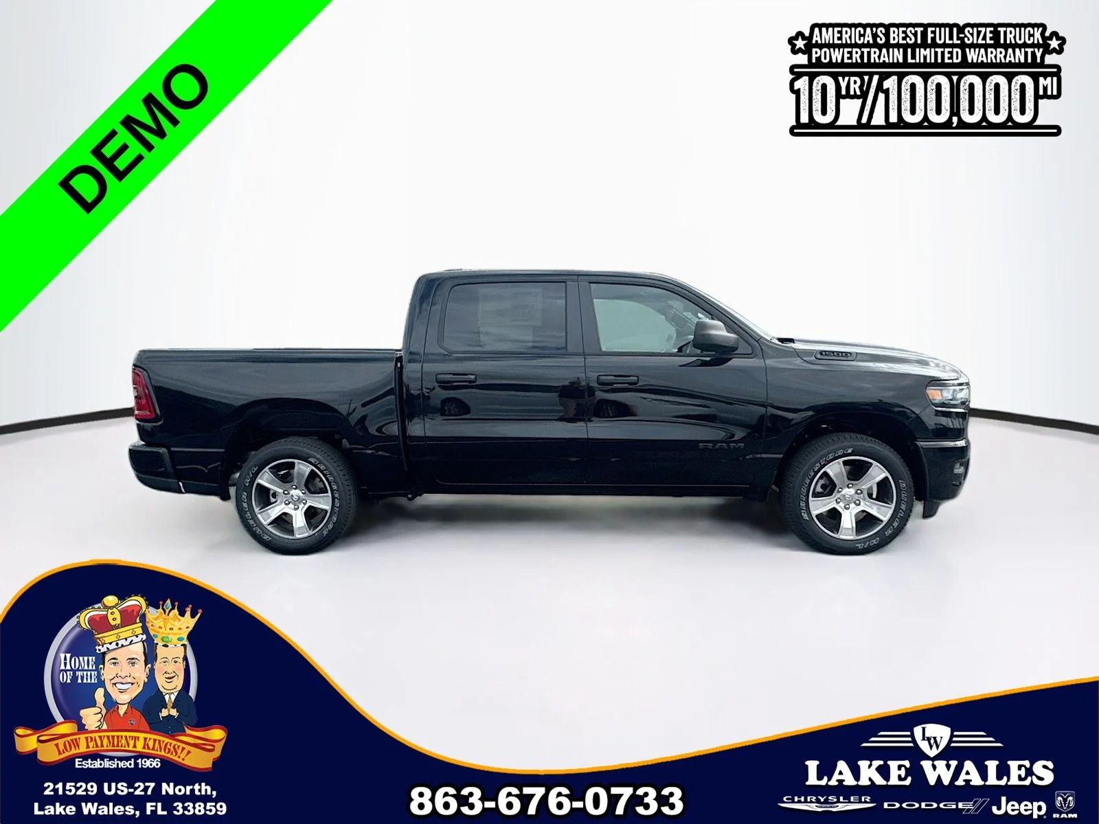 New 2026 Diamond Black Crystal Pearl-Coat Exterior Paint RAM  image 7