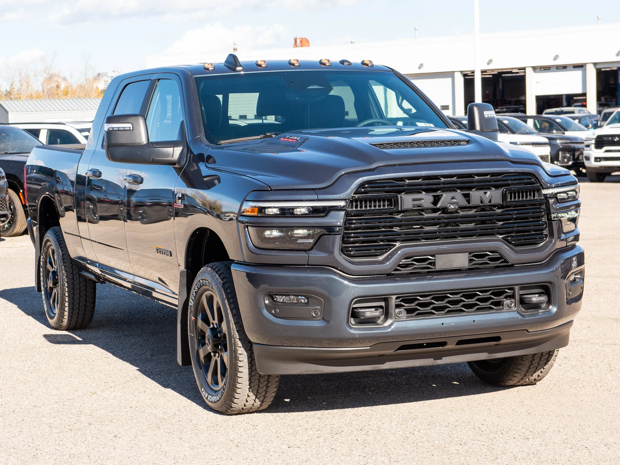 New 2027 Blue RAM Laramie Night* Mega Cab 4x4, Sunroof, Heated Leather, 5th Wheel Prep image 8