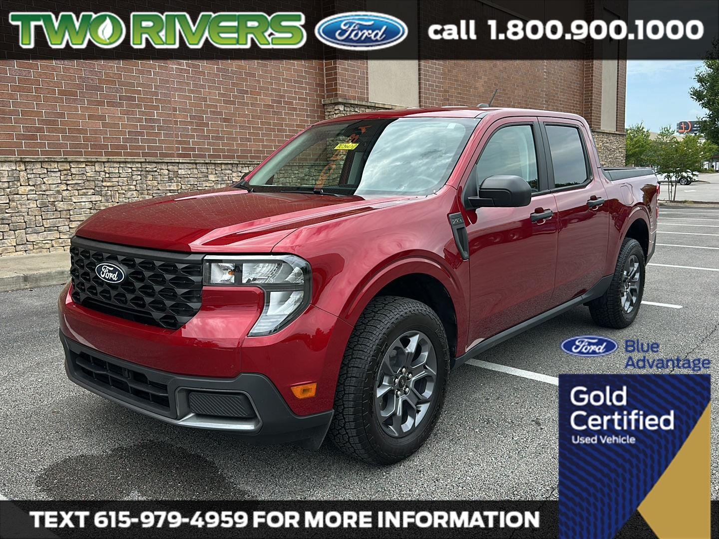 Certified Used 2025 Ruby Red Metallic Tinted Clearcoat Ford XLT image 1
