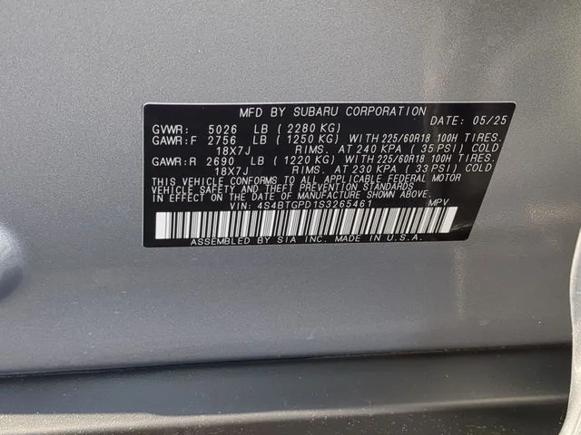 Used 2025 Silver Subaru Touring XT image 29