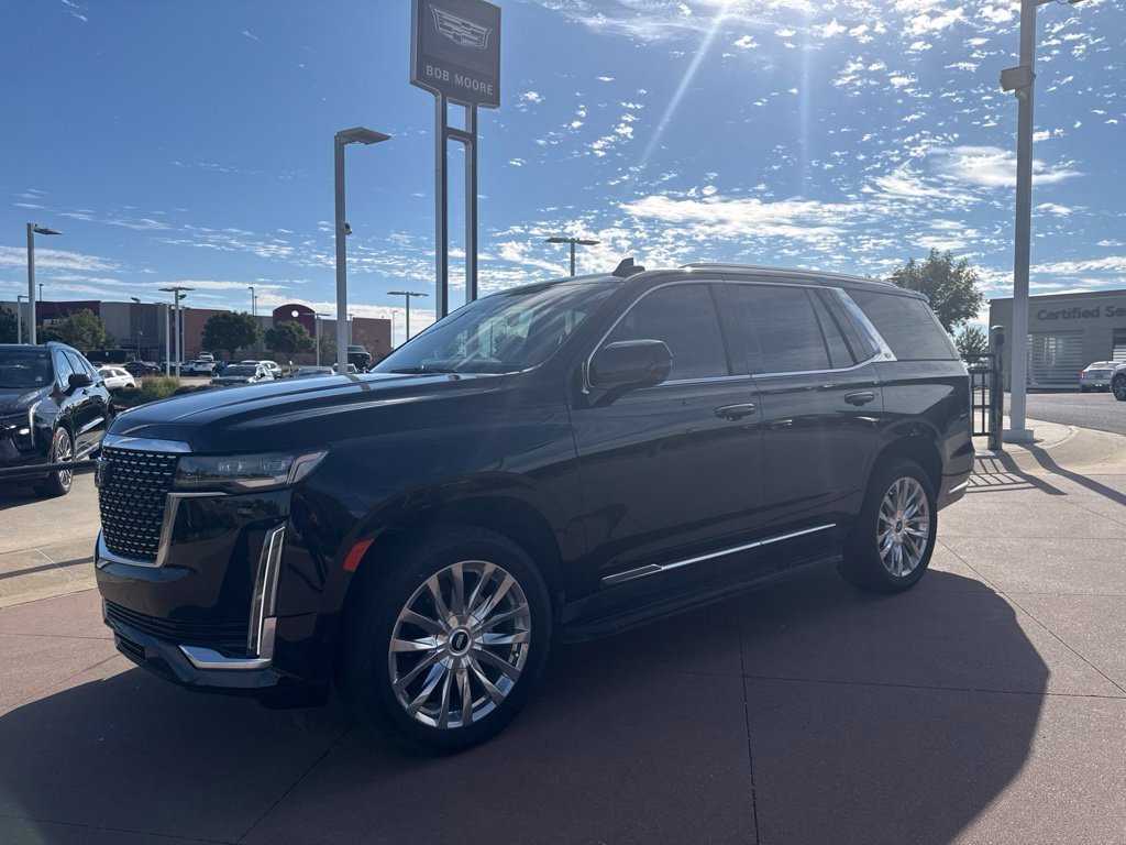 Used 2021 Black Cadillac Premium Luxury image 1