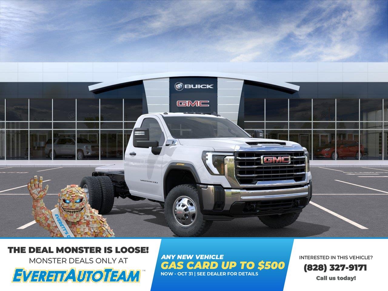 Summit White 2026 GMC Sierra 3500HD Chassis Pickup Truck 4X2 