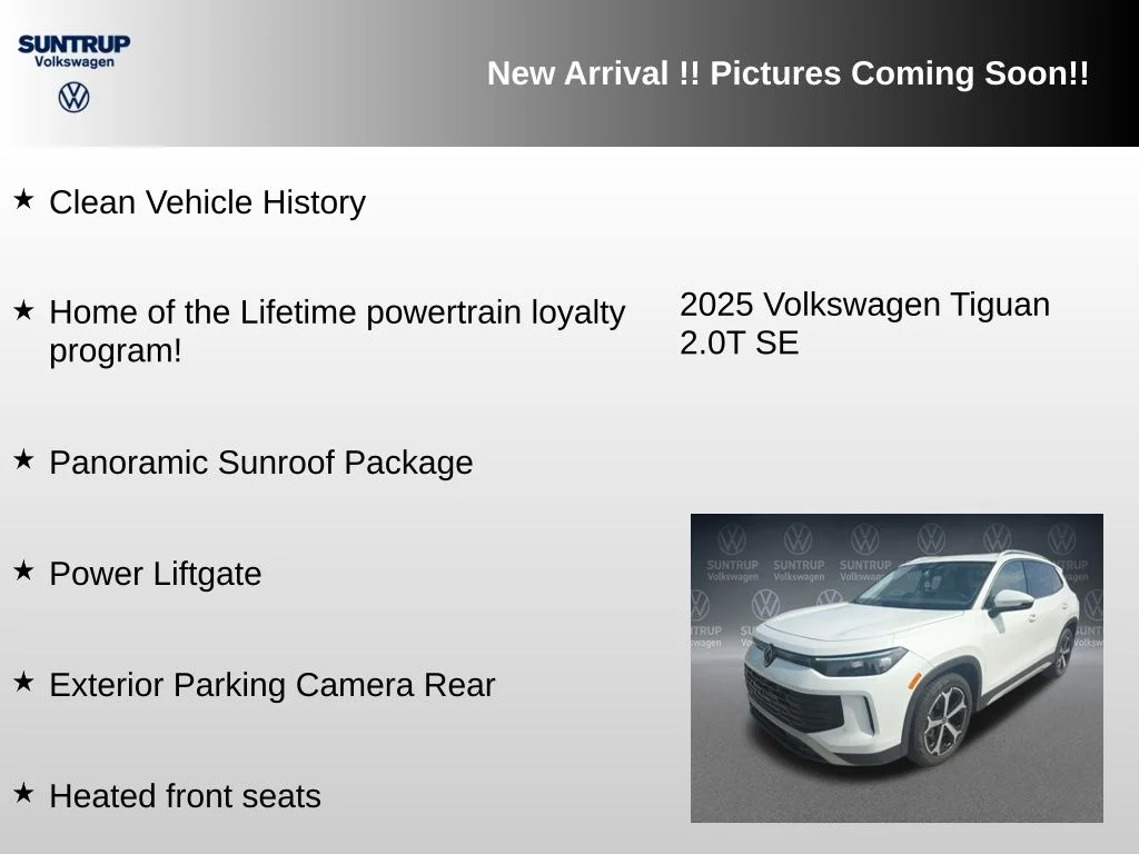 Used 2025 White Volkswagen 2.0T SE image 6