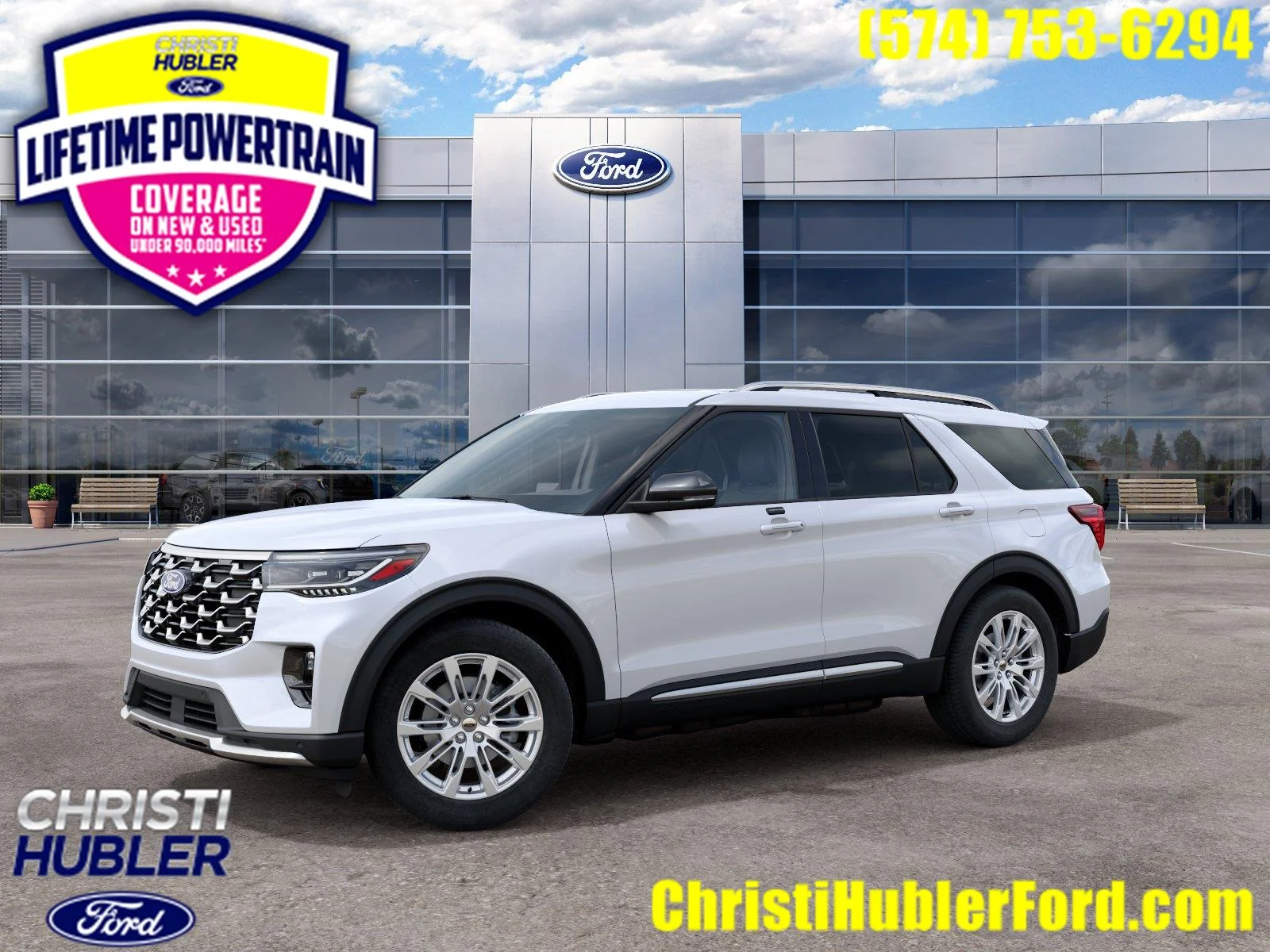 New 2027 Star White Metallic Tri-Coat Ford Platinum™ image 1