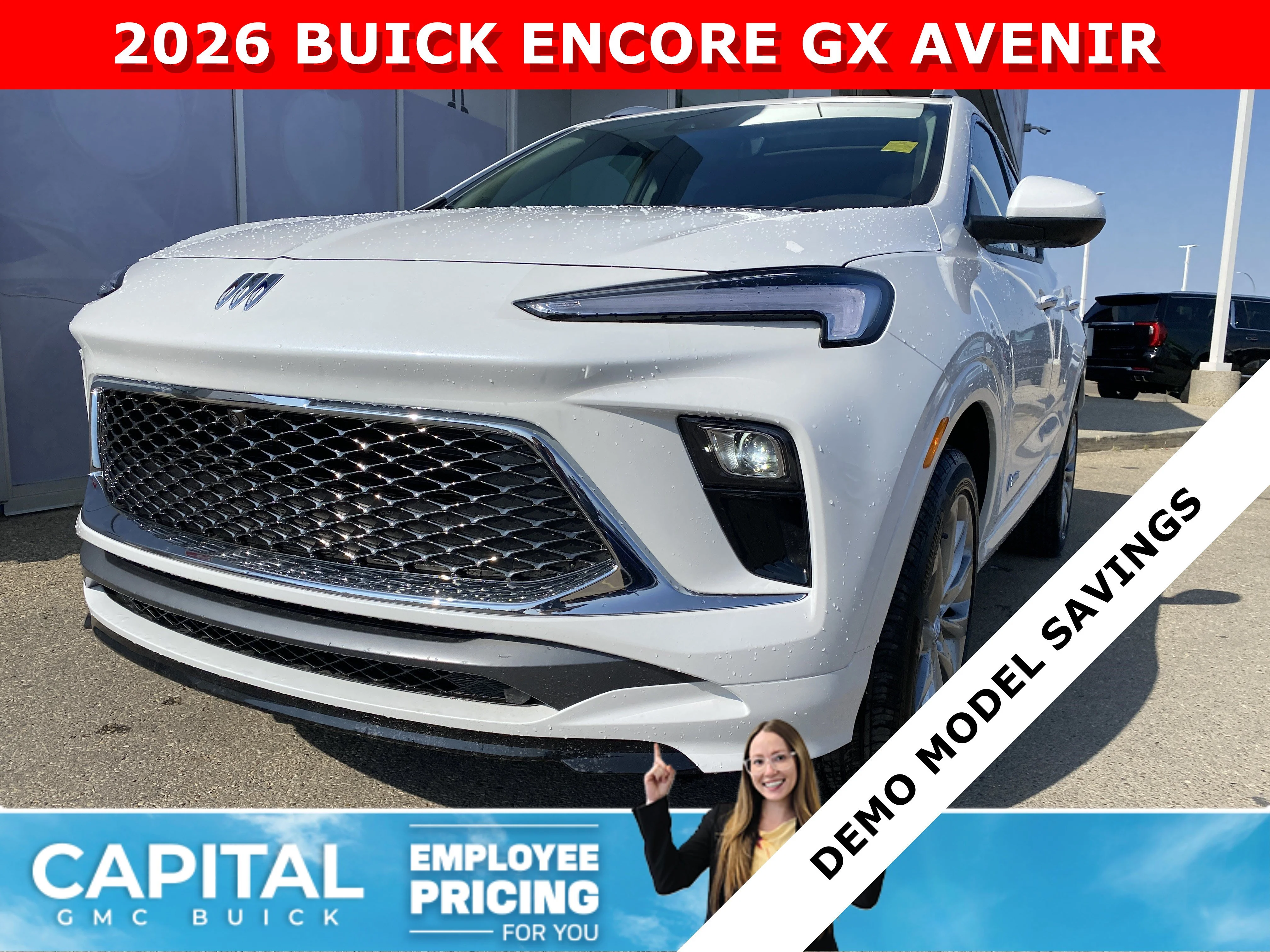 New 2026 WHITE FROST TRICOAT Buick Avenir image 1