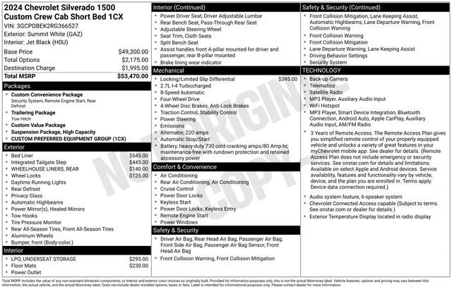 Used 2024 Summit White Chevrolet Custom image 11