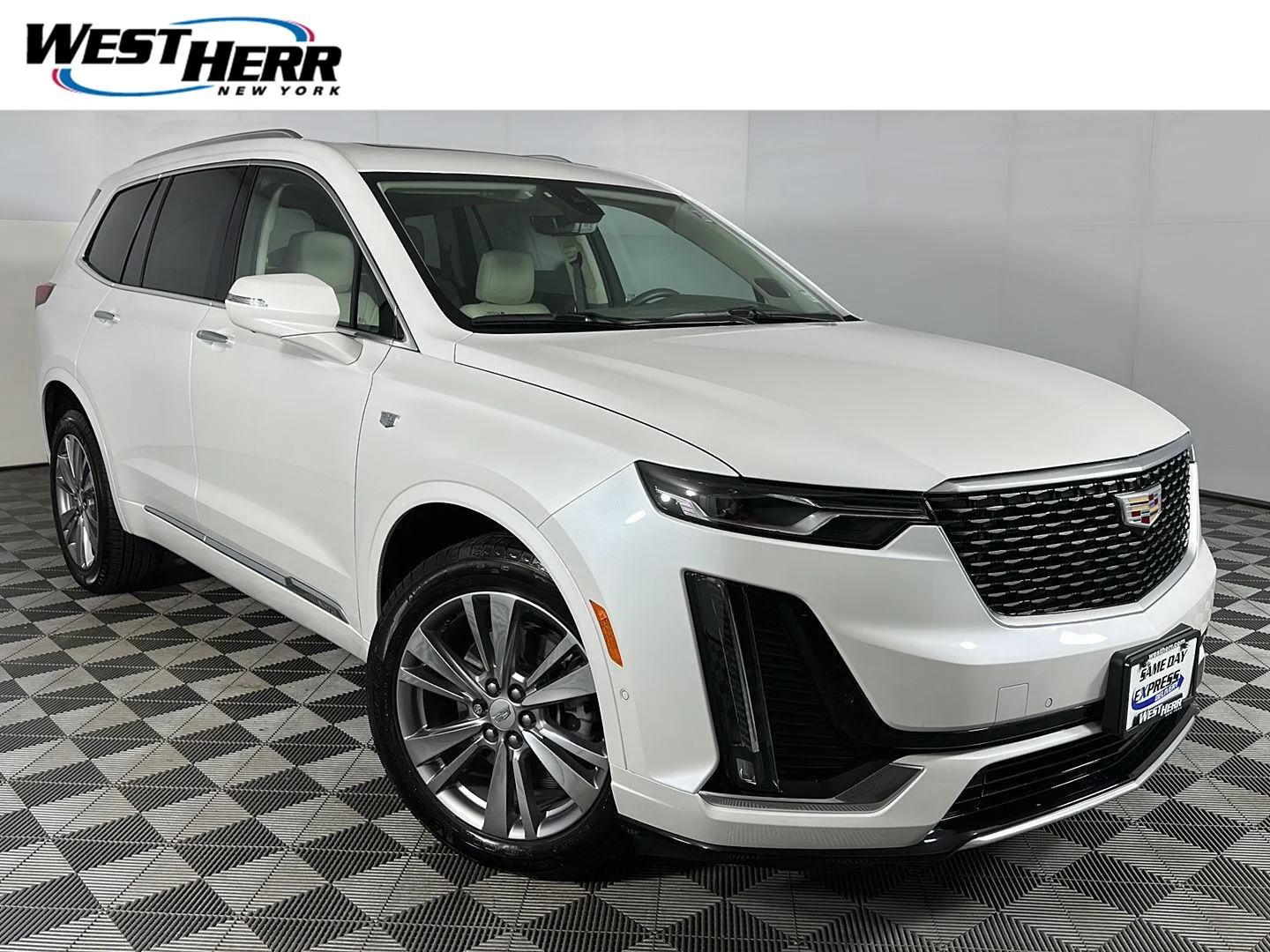 Used 2023 Crystal White Tricoat Cadillac AWD Premium Luxury image 1