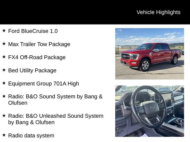 Used 2023 Red Ford Platinum image 8
