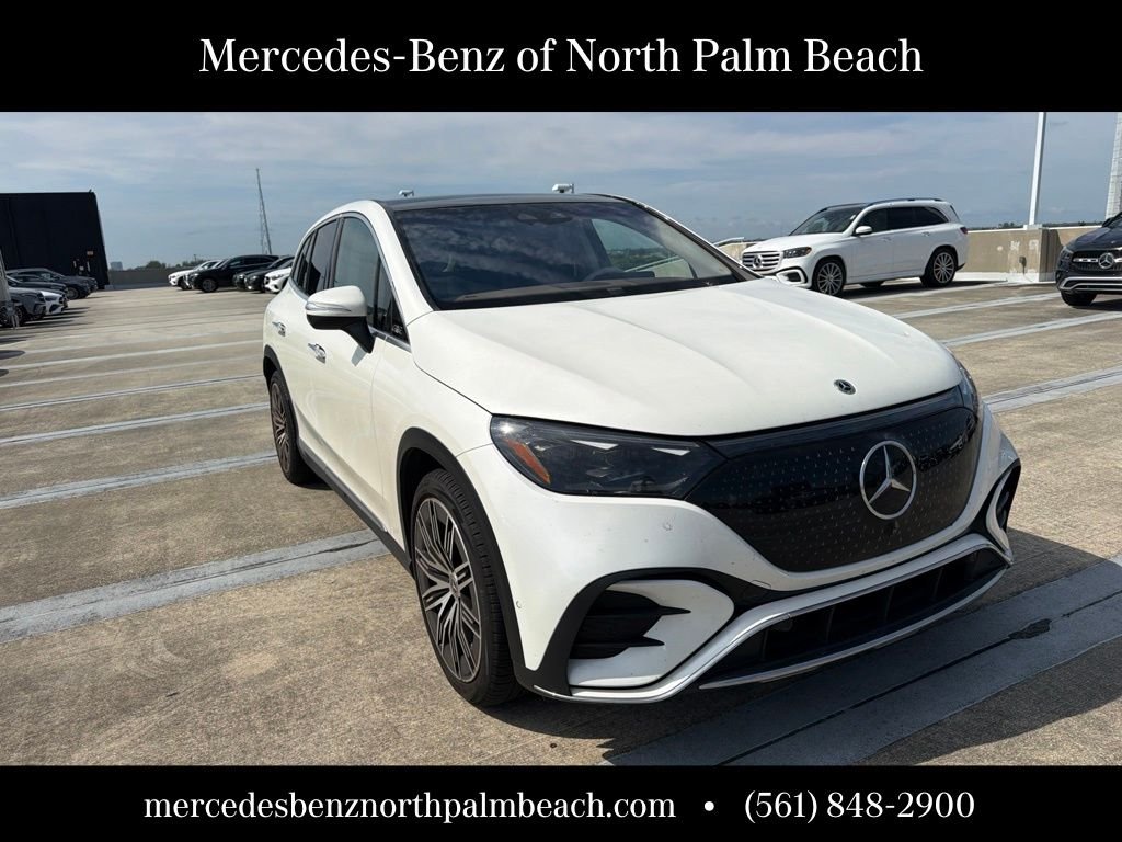 Certified 2023 Mercedes-Benz EQE SUV Base with VIN 4JGGM2CB2PA034887 for sale in Palm Beach Gardens, FL