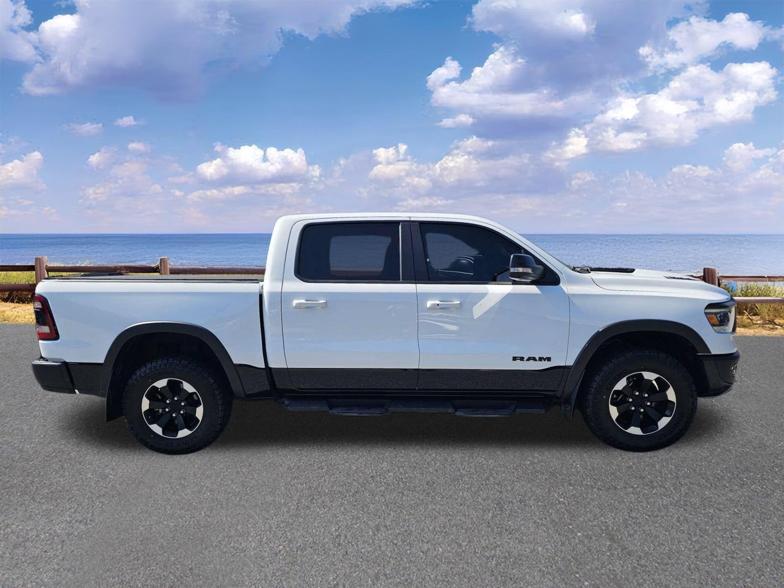 Used 2021 Bright White Clearcoat Ram Rebel image 8