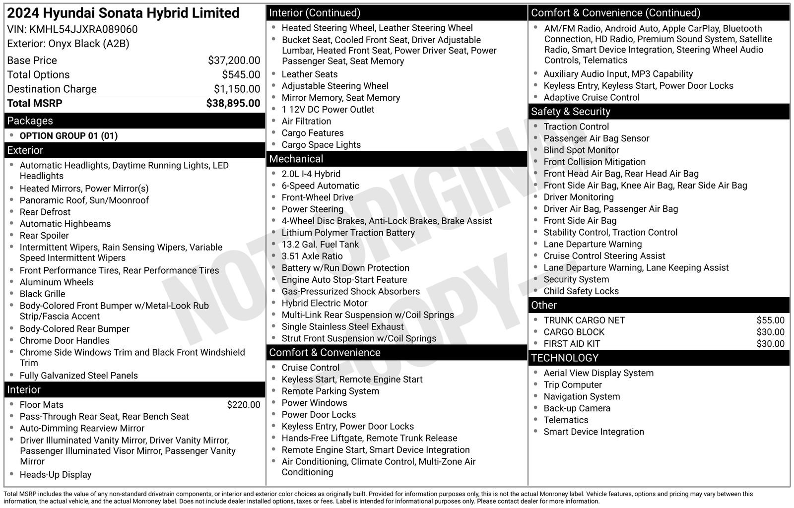 Used 2024 Black Hyundai Limited image 29