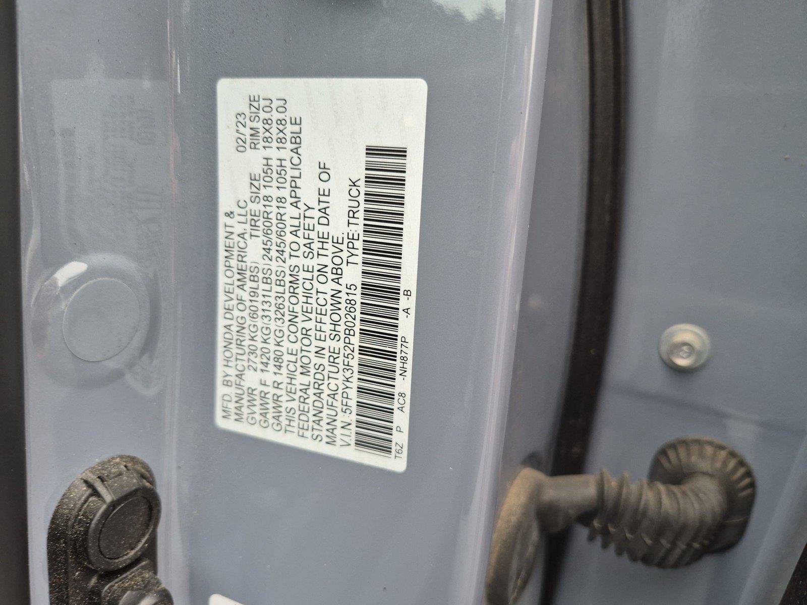 Used 2023 Sonic Gray Pearl Honda RTL image 39