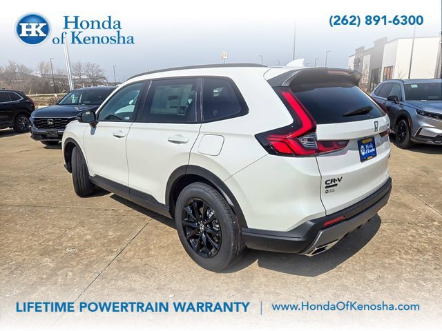 New 2027 Platinum White Pearl Honda Sport Hybrid AWD image 3