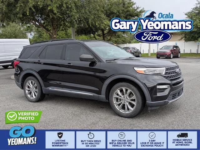 Certified Used 2022 Black Metallic Ford XLT image 1