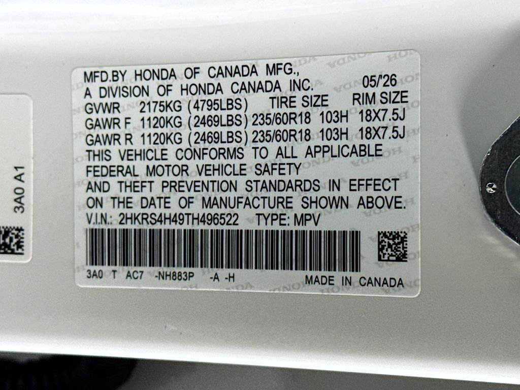 New 2026 Platinum White Pearl Honda EX image 33