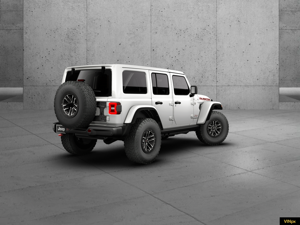 New 2026 Bright White Clear-Coat Exterior Paint Jeep Rubicon X image 6