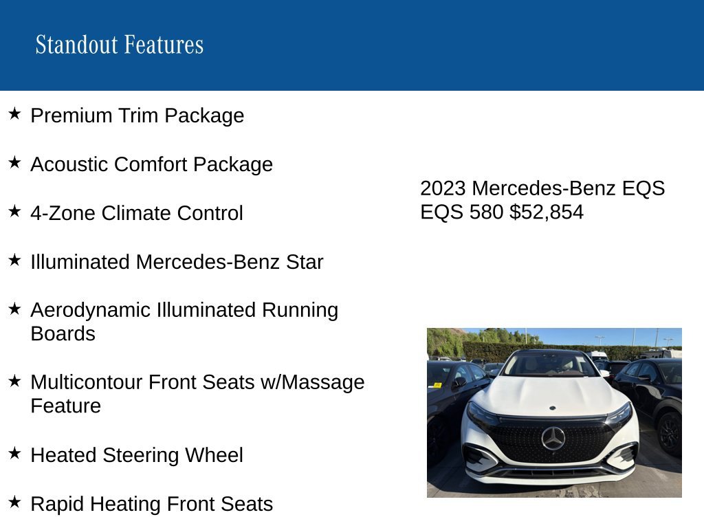 Certified Used 2023 White Mercedes-Benz 580 image 9