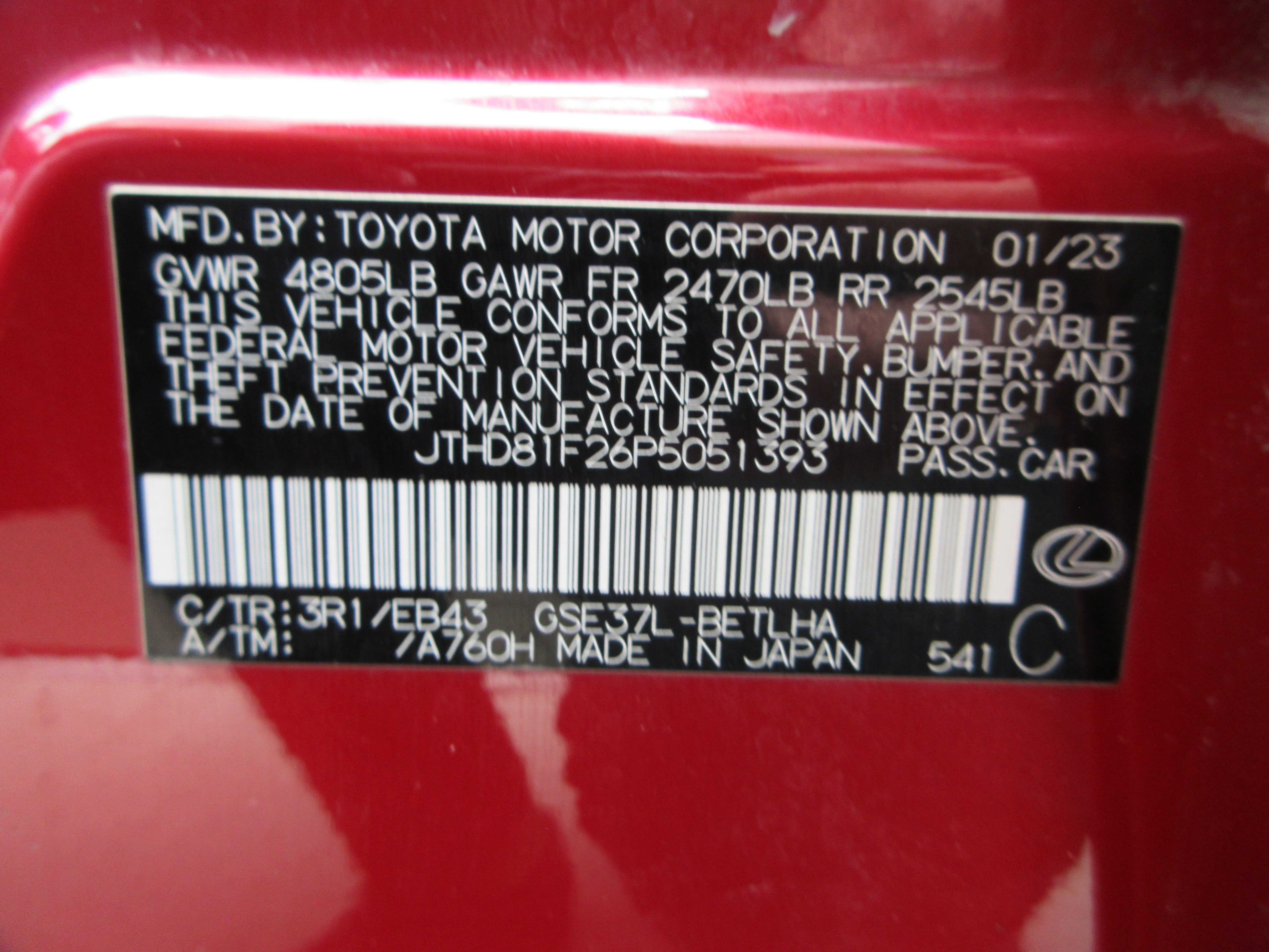 Used 2023 Matador Red Mica Lexus 300 image 56