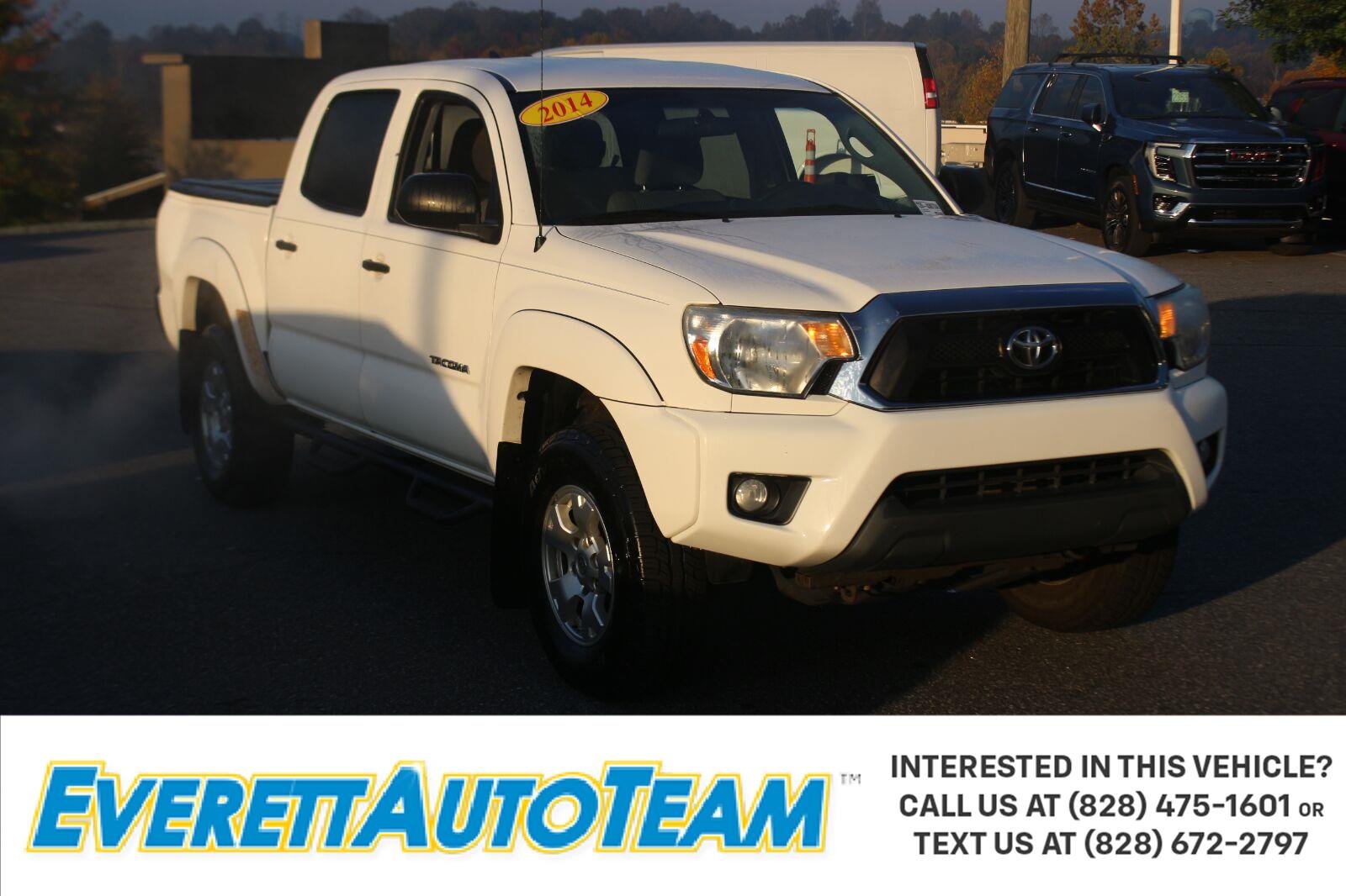 White 2014 Toyota Tacoma Pickup Truck 4X2