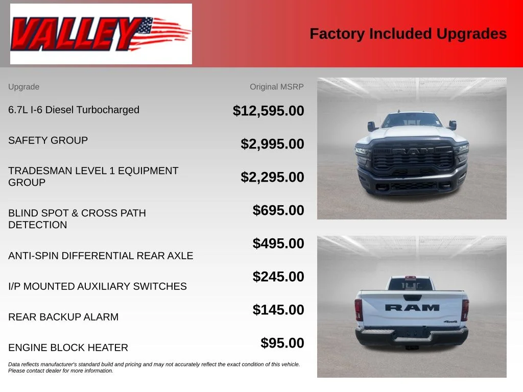 Used 2025 Bright White Clearcoat Ram Tradesman image 5