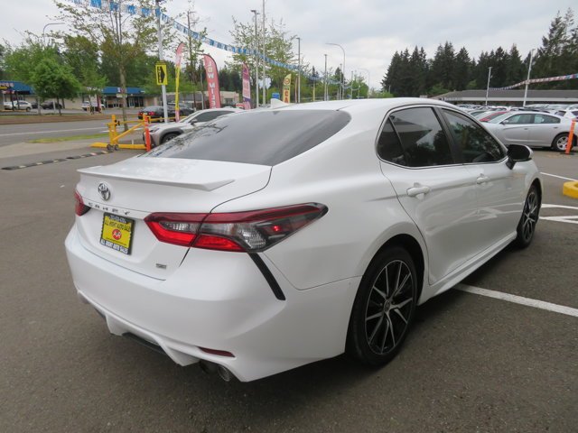 Used 2021 Super White Toyota SE image 5