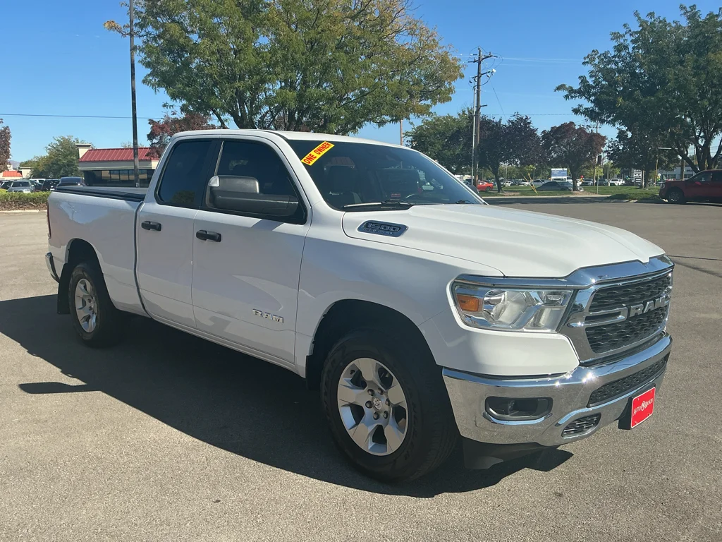 Used 2024 Bright White Clearcoat Ram Big Horn image 3