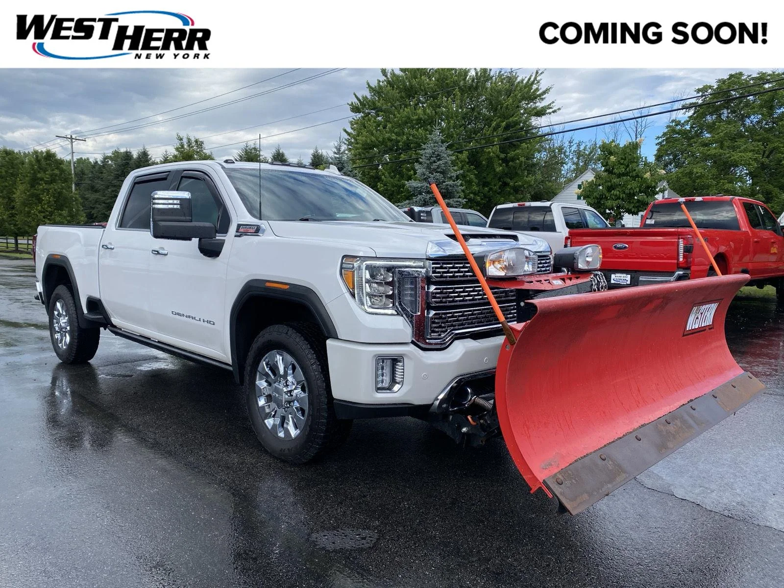 Used 2021 White Frost Tri-Coat GMC Denali image 1
