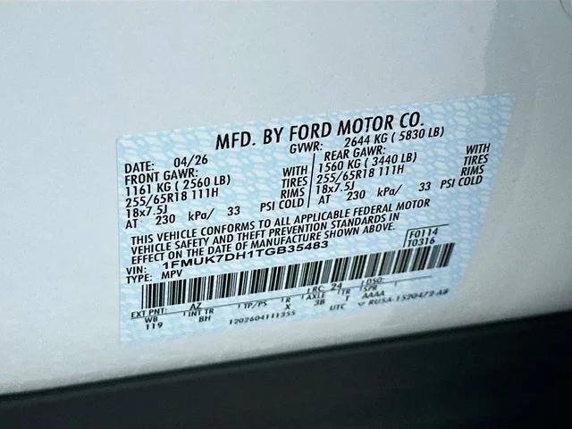 New 2026 White Ford Active image 20