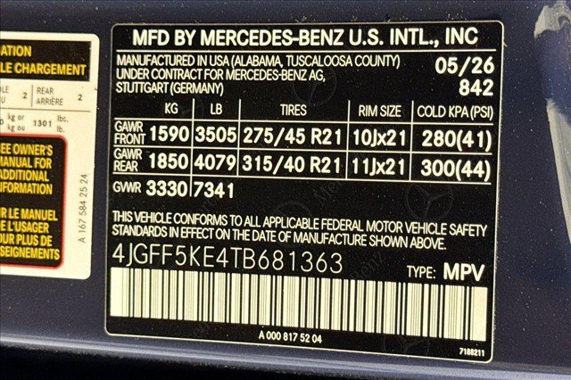 New 2026 Twilight Blue Metallic Mercedes-Benz GLS 450 image 60