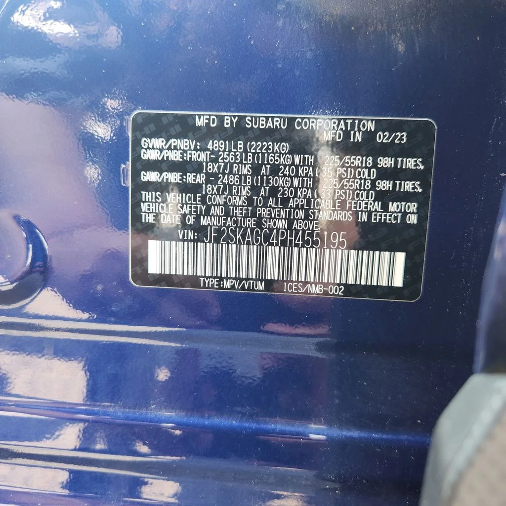 Certified Used 2023 Blue Subaru Sport image 37