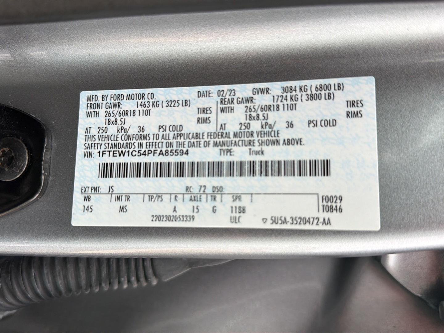 Used 2023 Iconic Silver Ford XLT image 40