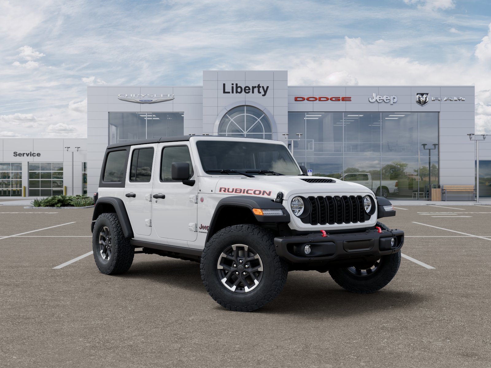New 2026 Bright White Clear-Coat Exterior Paint Jeep Rubicon image 36