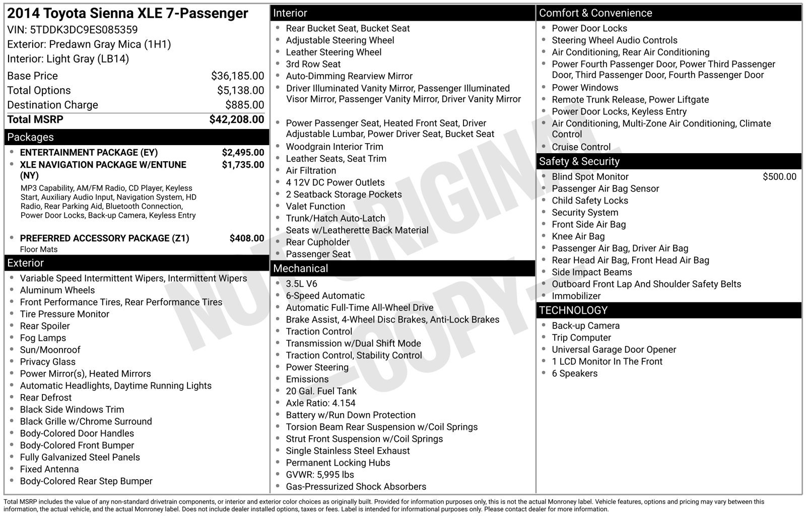 Used 2014 Gray Toyota XLE image 31
