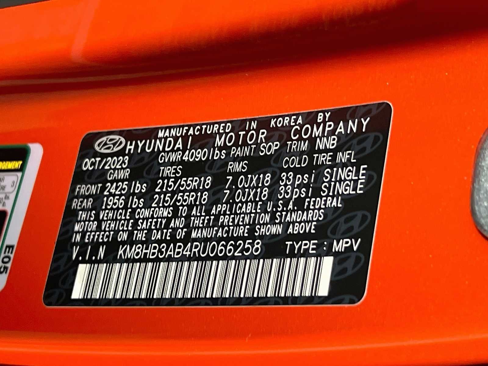 Used 2024 Soultronic Orange Pearl Hyundai SEL image 32