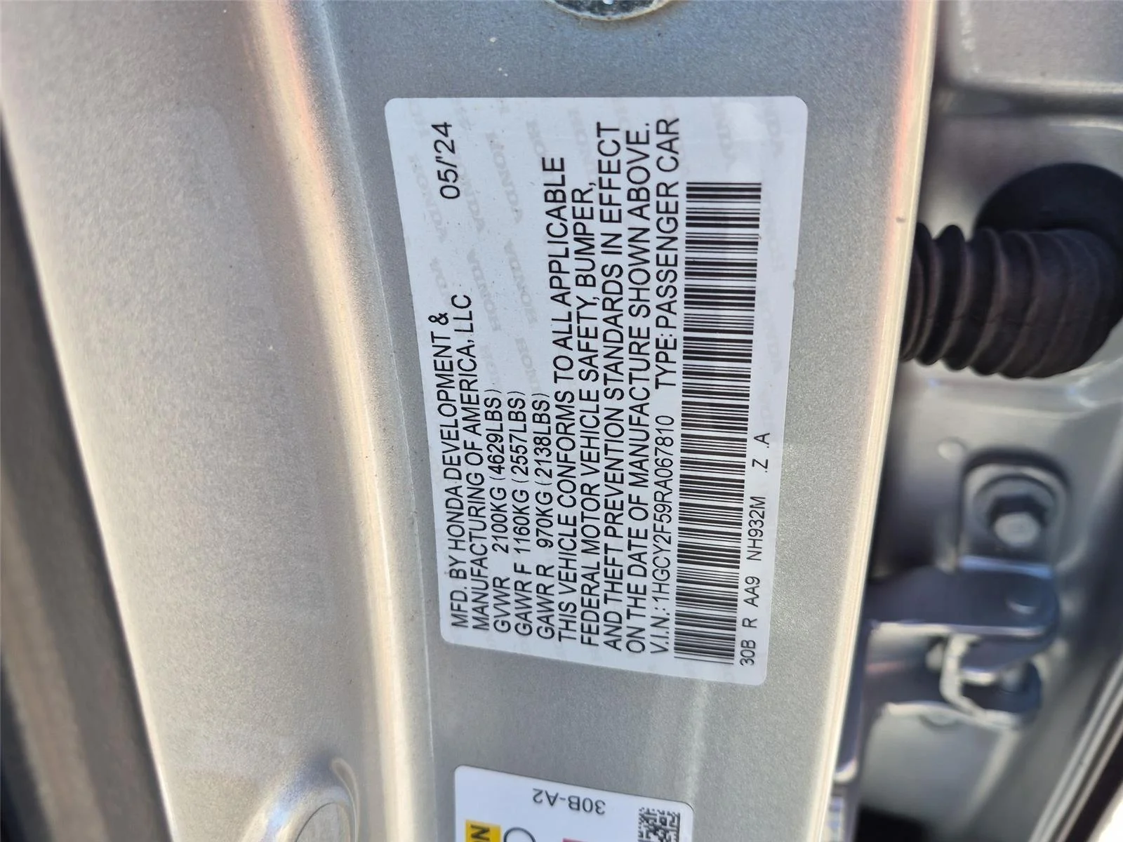 Used 2024 Solar Silver Metallic Honda Sport image 39