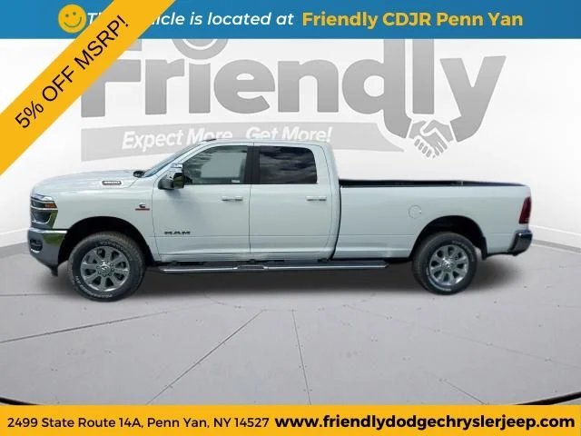 New 2026 Bright White Clear-Coat Exterior Paint RAM Laramie image 2