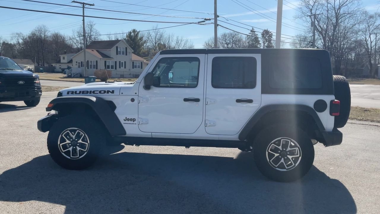 Used 2024 Bright White Clearcoat Jeep Rubicon image 8