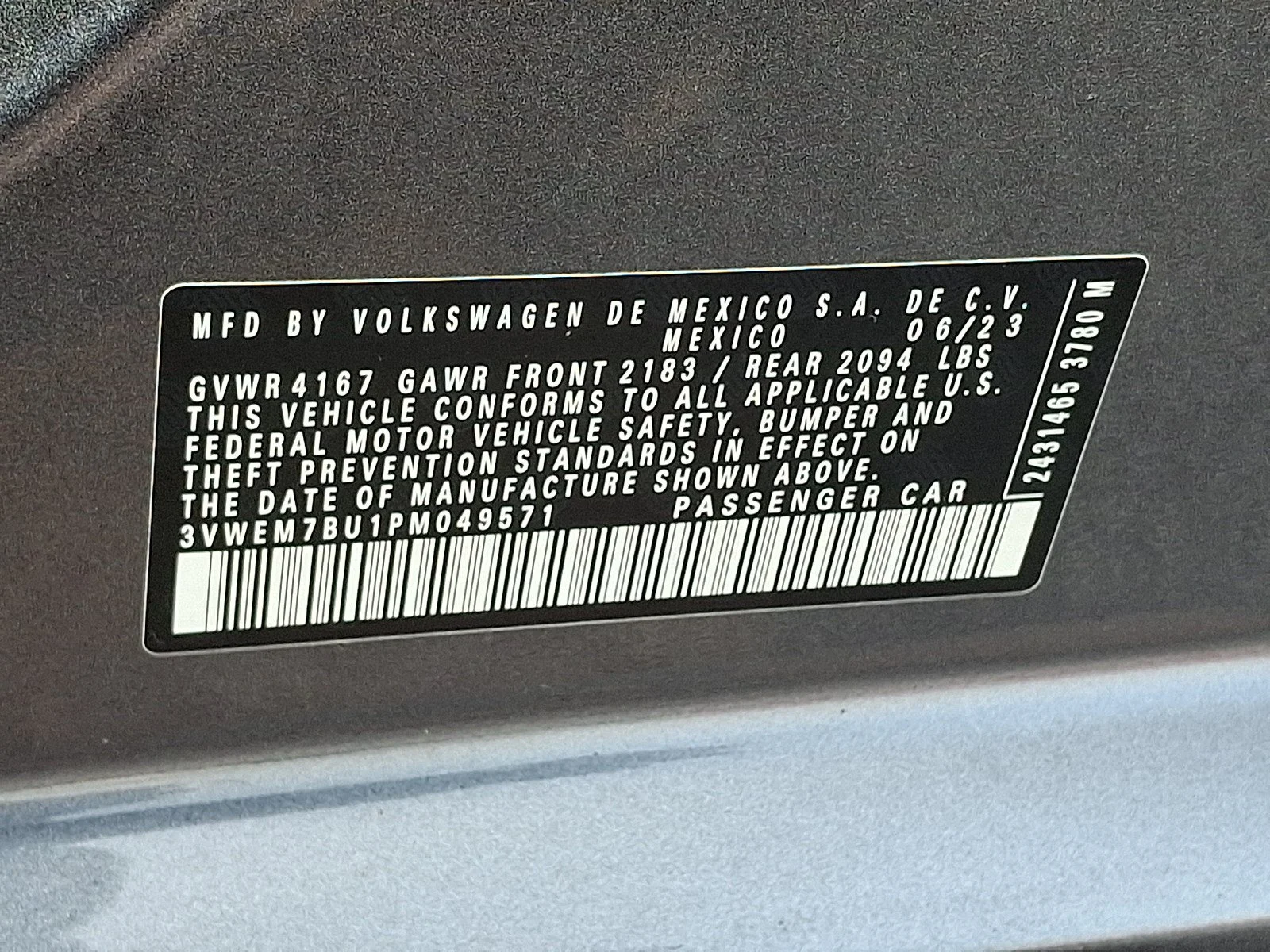 Certified Used 2023 Platinum Gray Metallic   2R2r Volkswagen SE image 26