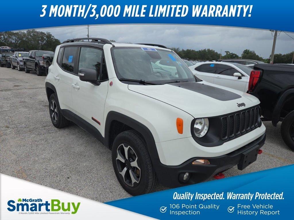 Used 2019 White Jeep Trailhawk image 1